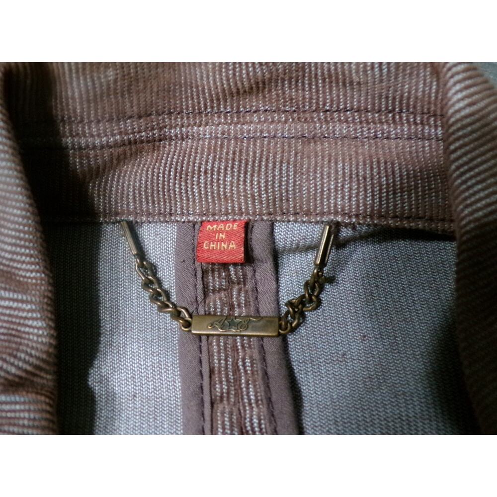 Y2k Blazer L Flare Pants 32x33 Burgundy Corduroy Grunge Boho American Exchange - Picture 13 of 16